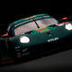 A photo of the green Porsche 911 that will be driven by Fassbender at Le Mans.